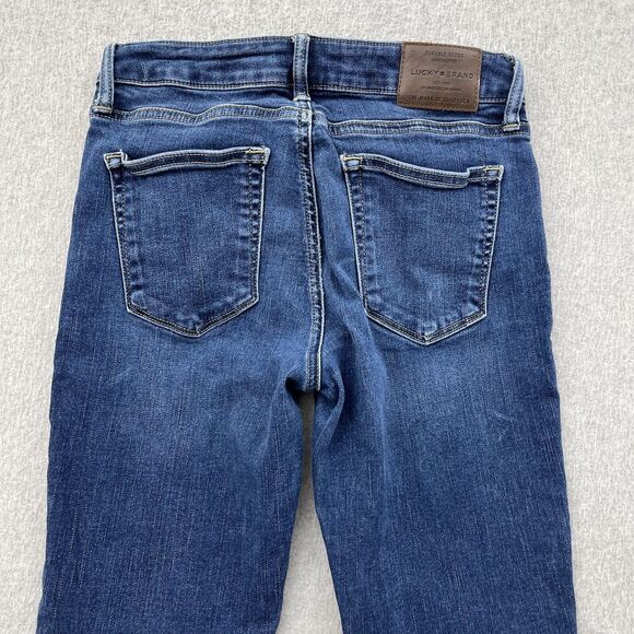 Lucky Brand Jeans Size 0/25 Ankle Lolita Skinny Stretch Denim Distressed - Picture 13 of 15